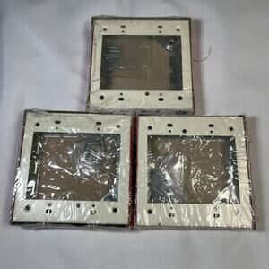 3 PACK New Wiremold Legrand V5751-2 2 Gang Flush Ext Adapters 15/16" Deep Ivory